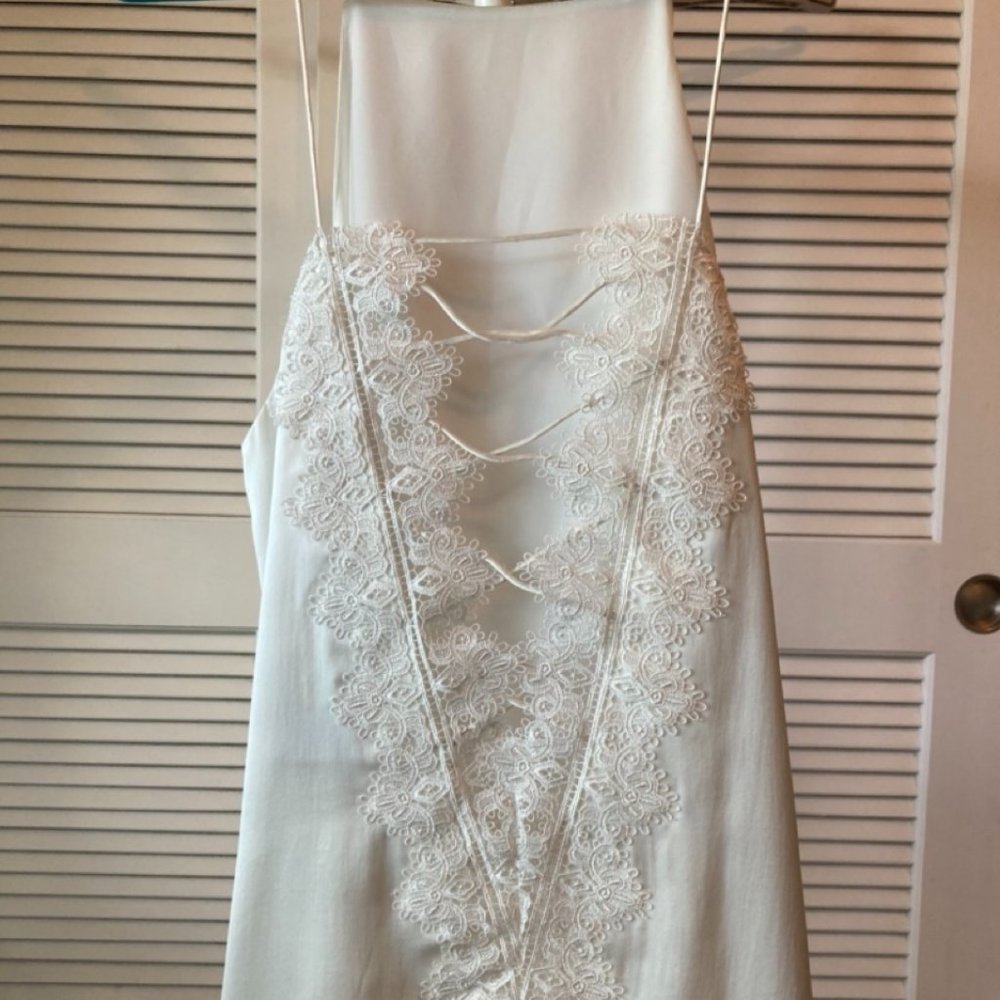 CAMI NYC White Silk Tank New With Tags Size M